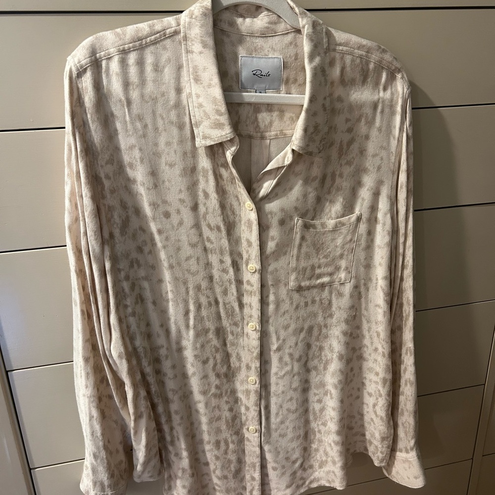Rails Cream Patterned Shirt XL